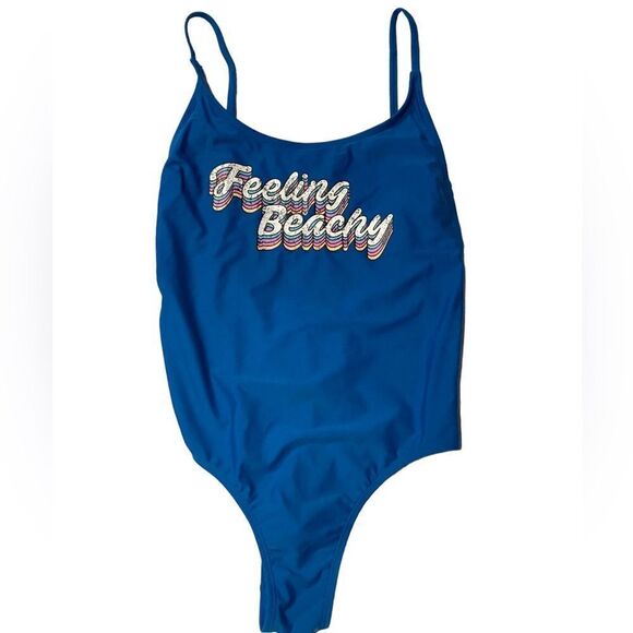 Retro Feeling Beachy One-Piece Swimsuit - Picture 2 of 7